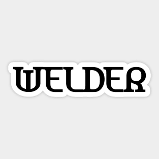 Welder Sticker